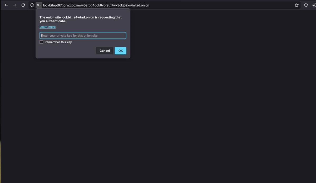 ShanHolo's tweet image. #Lockbit5 #Ransomware #DLS 

1⃣hxxp://lockbitsuppyx2jegaoyiw44ica5vdho63m5ijjlmfb7omq3tfr3qhyd.onion/

2⃣hxxp://lockbitfbinpwhbyomxkiqtwhwiyetrbkb4hnqmshaonqxmsrqwg7yad.onion/

3⃣hxxp://lockbitapt67g6rwzjbcxnww5efpg4qok6vpfeth7wx3okj52ks4wtad.onion/