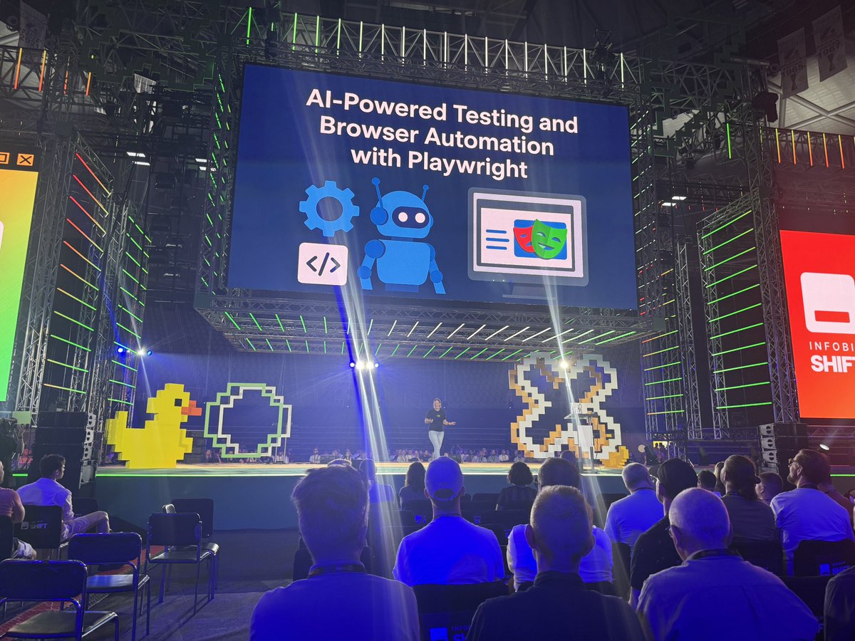 The amazing <a href="/debs_obrien/">Debbie O'Brien</a> getting started with AI-powered testing with Playwright <a href="/InfobipShift/">Shift</a>