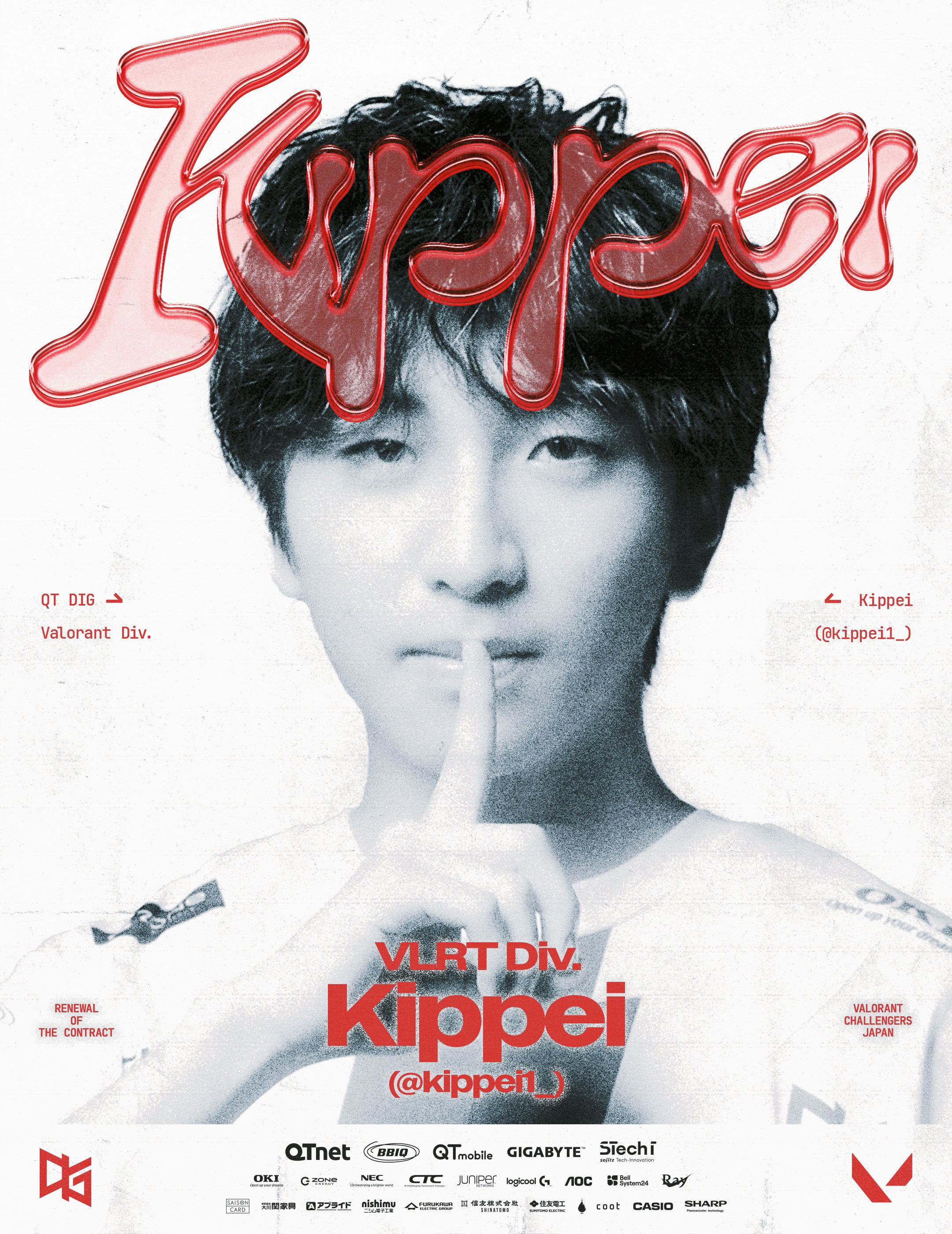 VCJ プレイヤーカードKIPPEI ホロ サイン付き VCJ プレイヤーカード