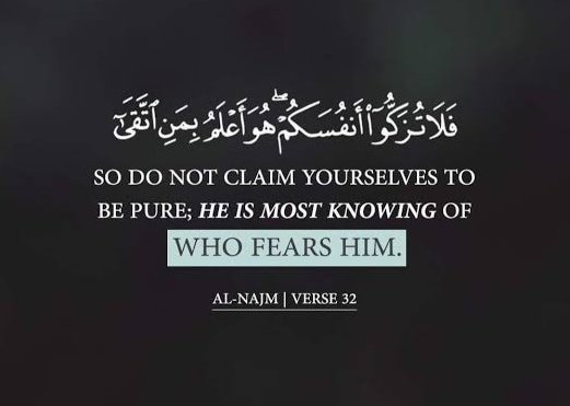 aqwalzarreen's tweet photo. فَلَا تُزَكُّوا أَنْفُسَكُمْ هُوَ أَعْلَمُ بِمَنِ اتَّقَى
”یعنی تم اپنی پاکی اور صفائی کا دعوی نہ کرو اللہ ہی جانتا ہے کہ کون تقوی شعار ہے۔“
#alquran 
@aqwalzarreen

#aqwalzarreen #urdu #اردو #taqwa https://t.co/LqPU7XYMWV