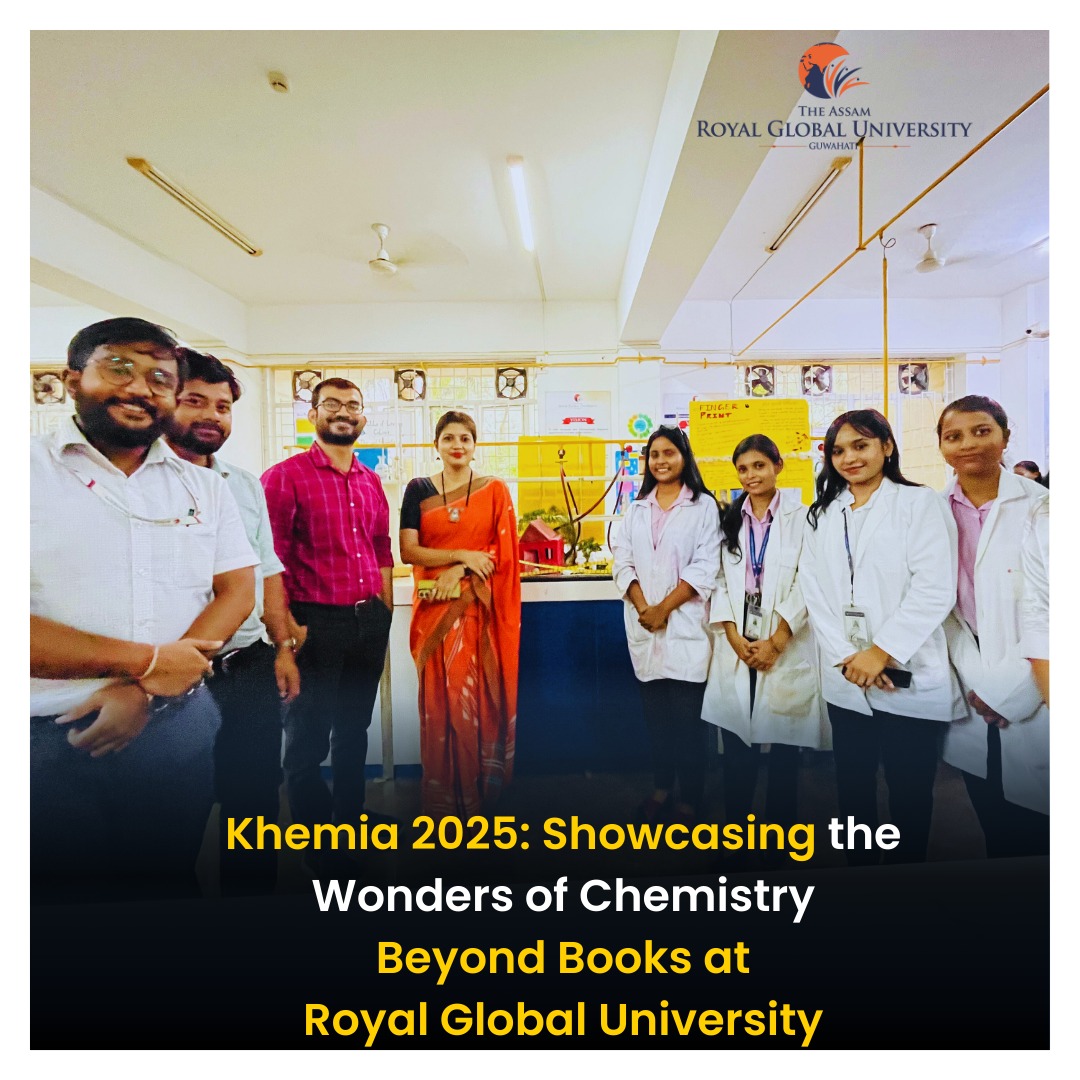 The Chemical Extravaganza – KHEMIA 

The Department of Chemistry, RSAPS, Royal Global University, recently hosted its annual event, bringing science to life beyond the pages of books.

From fascinating experiments to innovative projects and models, the event highlighted the