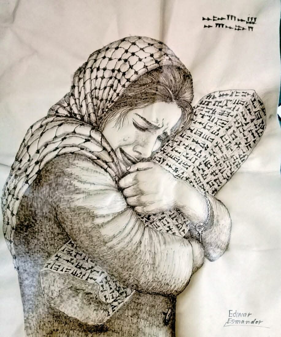 اللوح الأخير
اخر ابداعات صديقي ادوار اسمندر
حرق على جلد طبيعي...