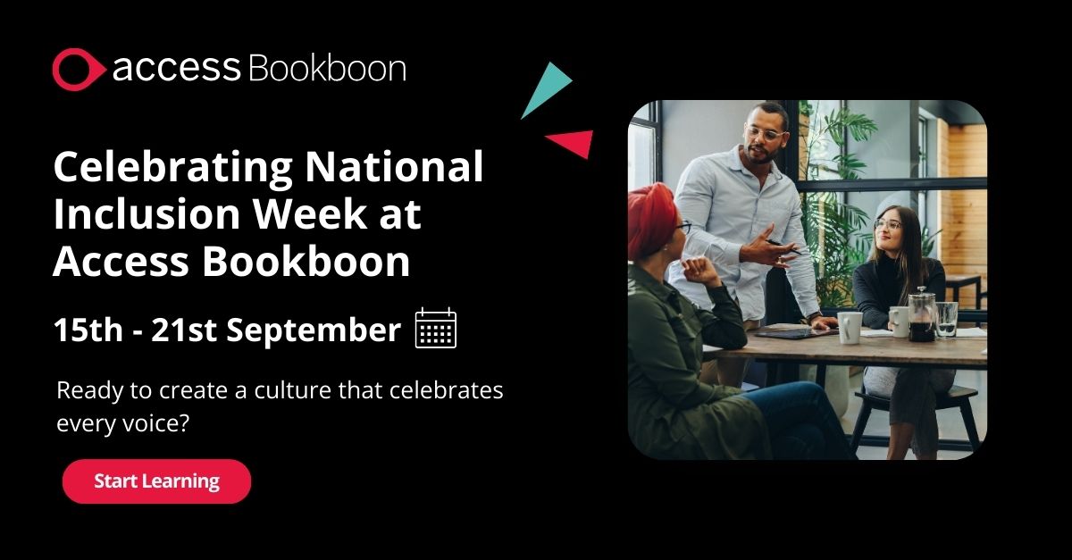 Access_ALC's tweet image. This National #InclusionWeek, we’re shining a spotlight on Inclusion across our Bookboon content!💡  

Learn how to build spaces where everyone feels seen, heard, and valued.🤝  

Discover more 👉 ow.ly/yy4w50WT2lT 

#Inclusion #Diversity