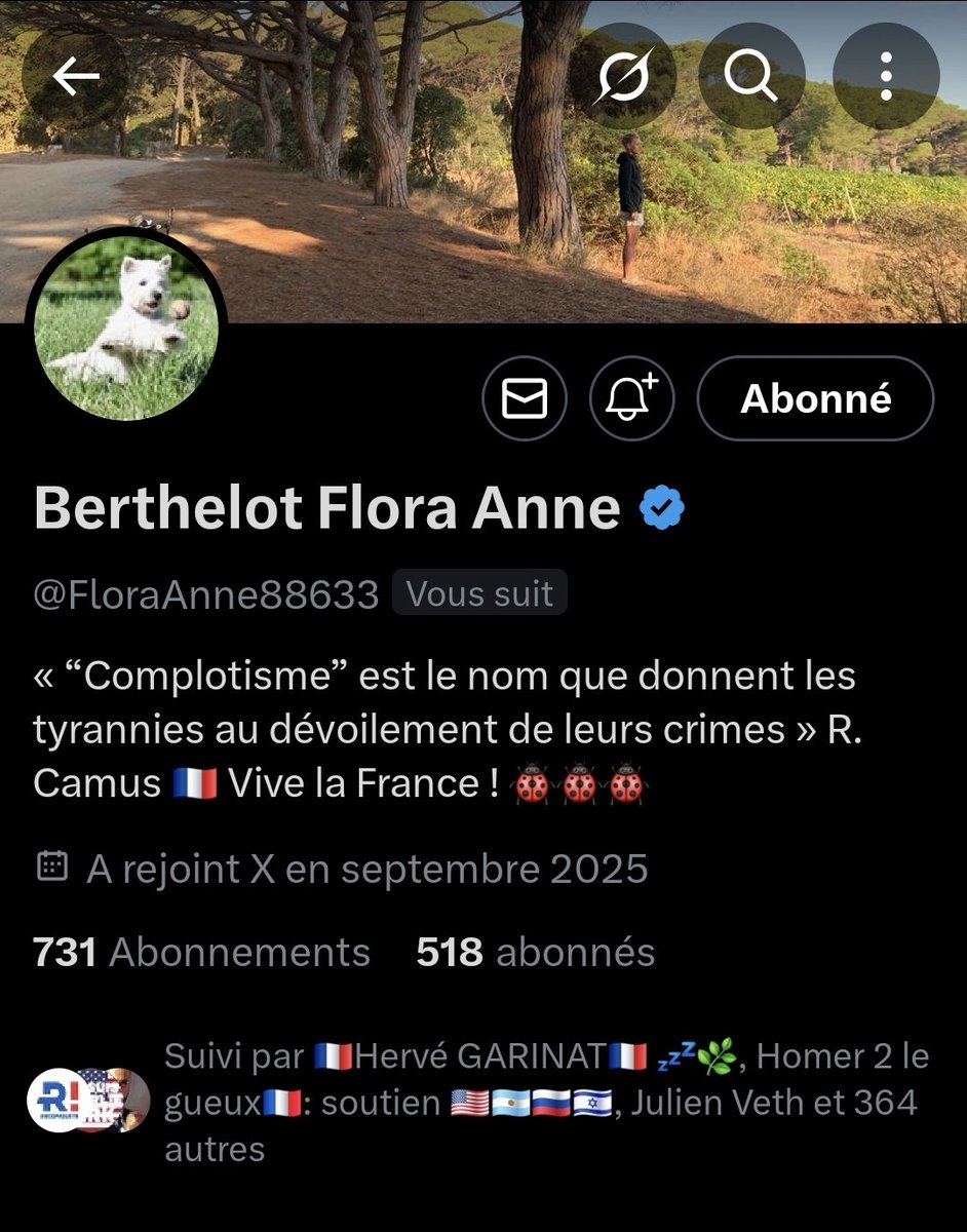LaGaucheMafia 🌿Ⓡ🎗Ⓩ🌿 @TeamPatriotes🇨🇵 (@gauchemafia) on Twitter photo 🇨🇵#InfoTeamPatriotes/#JambonBeurre🇨🇵
Merci d'aider au retour sur X de Anne <a href="/FloraAnne88633/">Berthelot Flora Anne</a> 🙏
Merci aussi de respecter entre nous la réciprocité du FollowBack ! 🤗🇨🇵💪🌿
Tous unis, nous serons toujours plus fort 🙏
<a href="/GaucheMafia/">LaGaucheMafia 🌿Ⓡ🎗Ⓩ🌿 <a href="/TeamPatriotes/">👉@GaucheMafia 🌿®🎗️🌿@TeamPatriotes</a>🇨🇵</a> is @TeamPatriotes 🇨🇵#InfoTeamPatriotes/#JambonBeurre🇨🇵
Merci d'aider au retour sur X de Anne <a href="/FloraAnne88633/">Berthelot Flora Anne</a> 🙏
Merci aussi de respecter entre nous la réciprocité du FollowBack ! 🤗🇨🇵💪🌿
Tous unis, nous serons toujours plus fort 🙏
<a href="/GaucheMafia/">LaGaucheMafia 🌿Ⓡ🎗Ⓩ🌿 <a href="/TeamPatriotes/">👉@GaucheMafia 🌿®🎗️🌿@TeamPatriotes</a>🇨🇵</a> is @TeamPatriotes