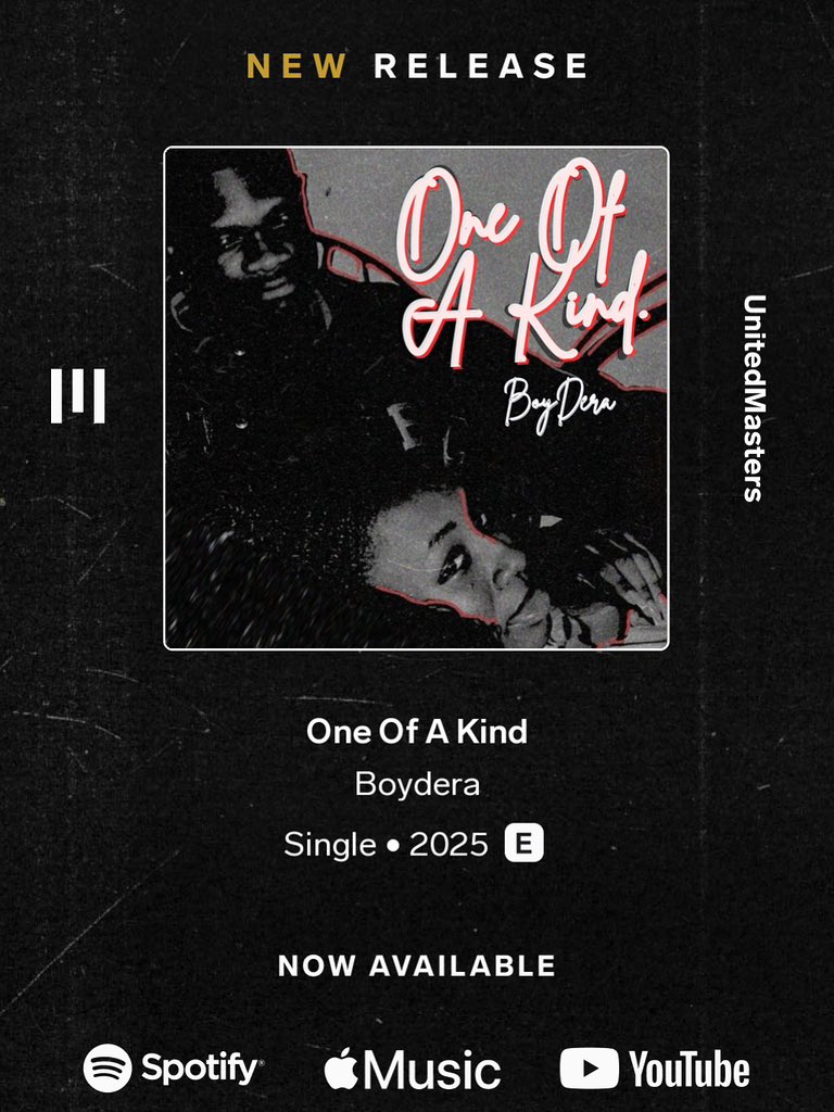 boyderaaa's tweet image. Hey everyone! Super excited to share my new music with you all. If you dig it, please give it a listen and stream it on all platforms!    

unitedmasters.com/m/one-of-a-kin…

audiomack.com/boydera-1/song…

youtu.be/39VANBTRsTk?si…

Thanks for the support!