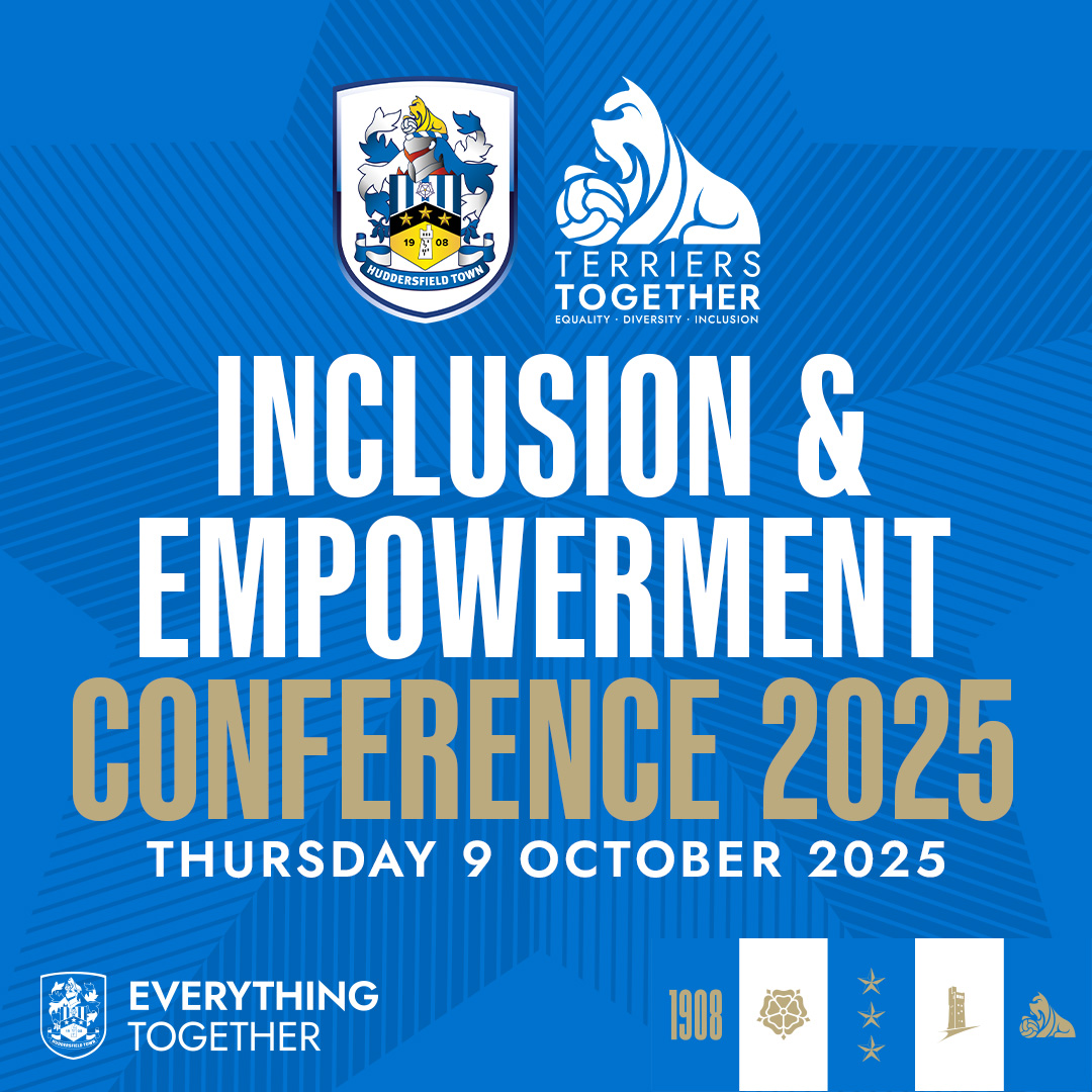 🗓️ Join us on Thursday, 9th October for something truly inspiring! 💫

For the 4th year running, <a href="/htafc/">Huddersfield Town</a> is proud to host its Inclusion &amp; Empowerment Conference 2025 at Accu Stadium. 

Let’s celebrate diversity, share stories, and empower one another 👏🏼

🎟️ bit.ly/461CNV4