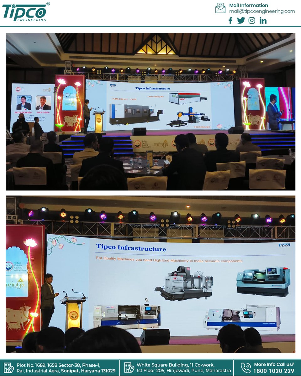 tipcoengineer's tweet image. We are at the IPCA Biennial #Conference 2025!⚡
Team Tipco Engineering #India is proud to be part of this prestigious event, sharing our turnkey solutions for the Paint, Ink, Construction Chemicals & Adhesives #industry, and connecting with leaders who are shaping the #Future.