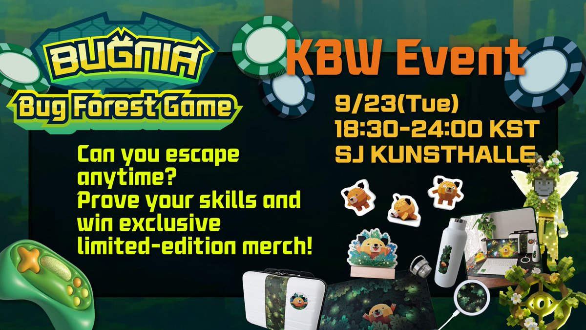 Y.GRAM is joining KBW 2025 with a special Side Event at SEOUL VIBE: XPLA K-POP Night!

🌲 Bug Forest Game
Prove your skills, escape the forest, and win a share of $3,000 worth of exclusive merch &amp; prizes!
✨ Plus, don’t miss live performances by Korea’s top artists: