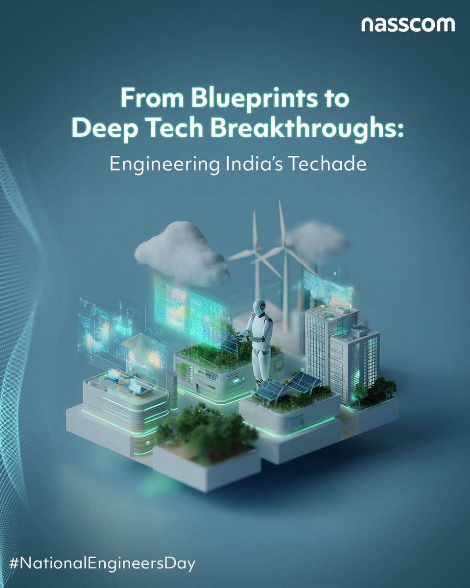 On #NationalEngineeringDay, we recognize the engineers turning vision into reality, shaping India’s digital, sustainable, and inclusive future.

This year’s theme, “DeepTech &amp; Engineering Excellence: Driving India’s Techade,” celebrates how breakthrough innovations in #AI,