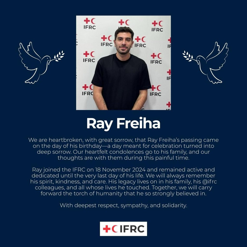 Our hearts are broken as we say goodbye to our colleague and friend, Ray Freiha. 

His warmth, kindness, and smile, along with the dedication he showed every day, will live on in our memories.❤️