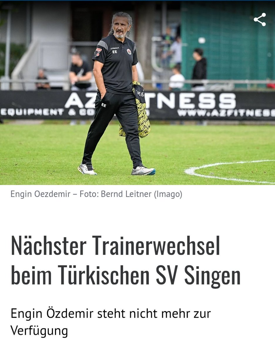 3. Trainer am 9. Spieltag.
Also ich glaube da wir super gearbeitet beim TSV Singen