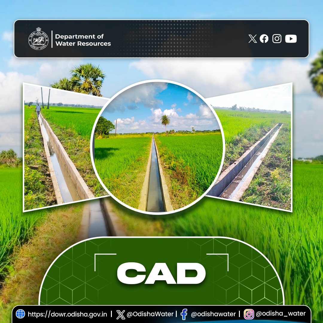 OdishaWater's tweet image. Reconstruction of the #FieldChannel at Bhilligram under MDS-2 command of Nimapara block, #PuriDistrict. 492 meters of RCC-lined channel and 15 hydraulic structures have been constructed to facilitate irrigation over 33.25 hectares of farmers’ land. Executed by MAH-GOP-10