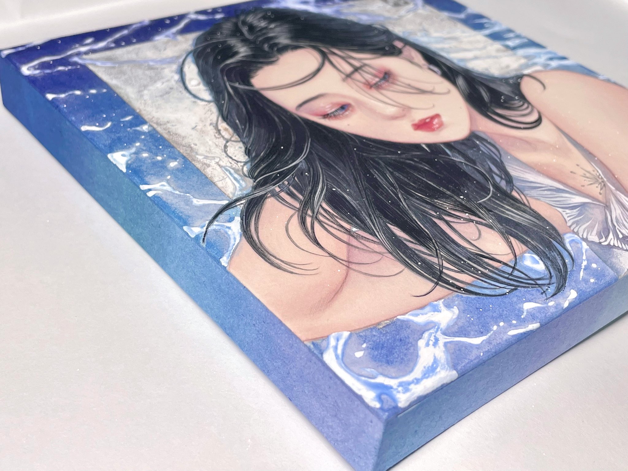 山下千里、「深海に棲む」、希少画集・額装画、日本製・新品額縁にて額装致します 山下千里◇個展9/22〜27 on X: 