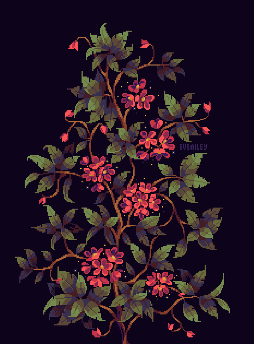 One of my favorite red flowers❤️

#pixelart