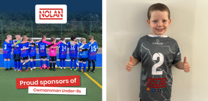 Proud sponsors of the Cwmamman U9s!

Grassroots. Community. Future Welsh stars.

Go team! ⚽🐉

Rydym yn hynod falch o noddi Tîm Cwmamman Dan-9!

Chwaraeon gwreiddiau. Cymuned. Sêr Cymreig y dyfodol.

Ewch tîm! ⚽🐉

Dysgwch fwy amdano ni: nolanupvc.co.uk