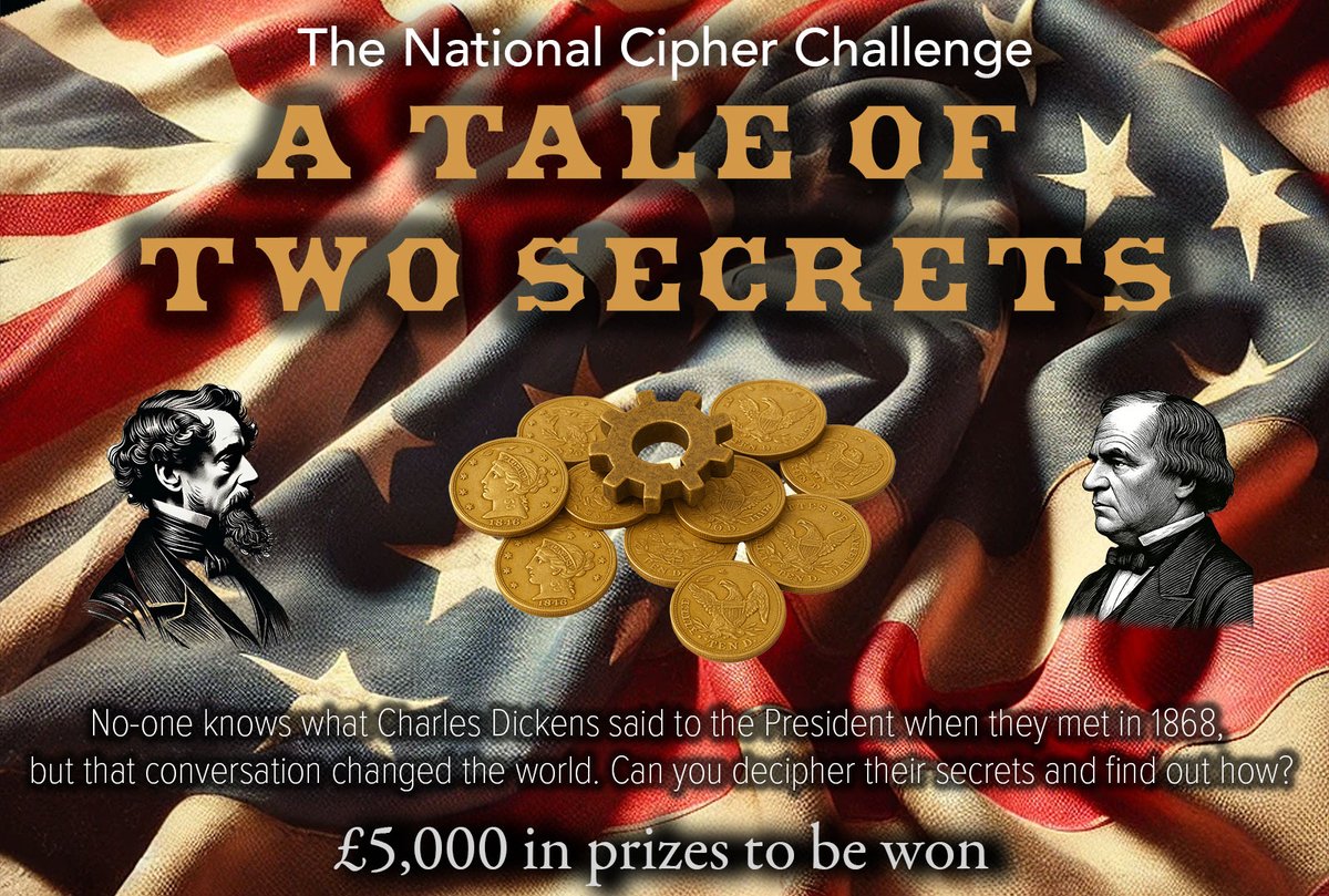 Cipher_Master's tweet image. Just a few days now until the 2025 National Cipher Challenge opens for registration! If you know someone aged 11-18 who might like codes and ciphers (or who might not yet know that they do!) then get them to take a look at cipherchallenge.org on Thursday.