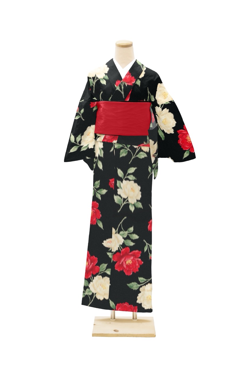 餡様　伝子さん　着物 楽天市場】【レンタル】 黒留袖 mito_353 HF-7 七宝に亀甲松 S