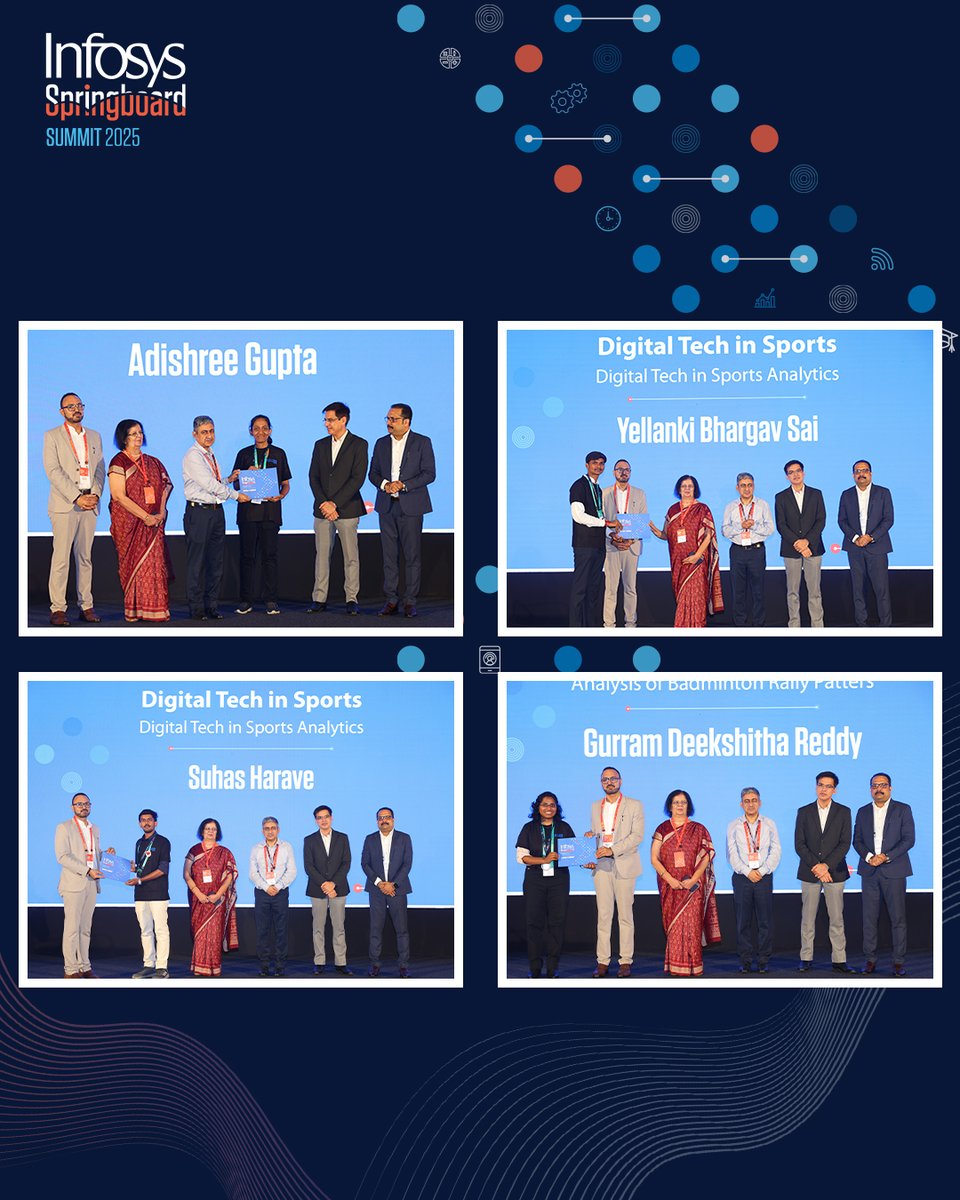 InfySpringboard's tweet image. From virtual projects to sports fields, Infosys Springboard Internships prepare future-ready talent and nurture champions for life.

#InfosysSpringboard #learningtolivelihood #InfosysSpringboardsummit2025