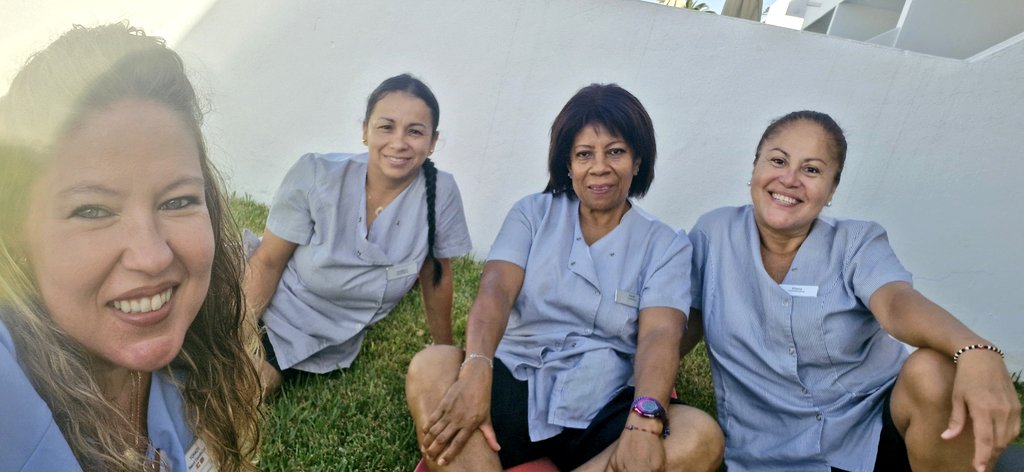 Yohady81's tweet photo. At #SunsetViewClub we're kicking off Housekeeping Week with a special Mindfulness session for our incredible team! Because happy, mindful minds create the best experiences for our guests! #HousekeepingWeek #Mindfulness #Teammembers https://t.co/wY9BUAaTr8