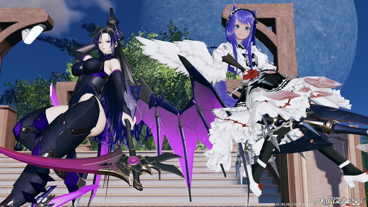 悪魔と踊る🕺OR 天使とダンス💃
#PSO2NGS_S︎S
#メンテの日じゃないけどssを貼る