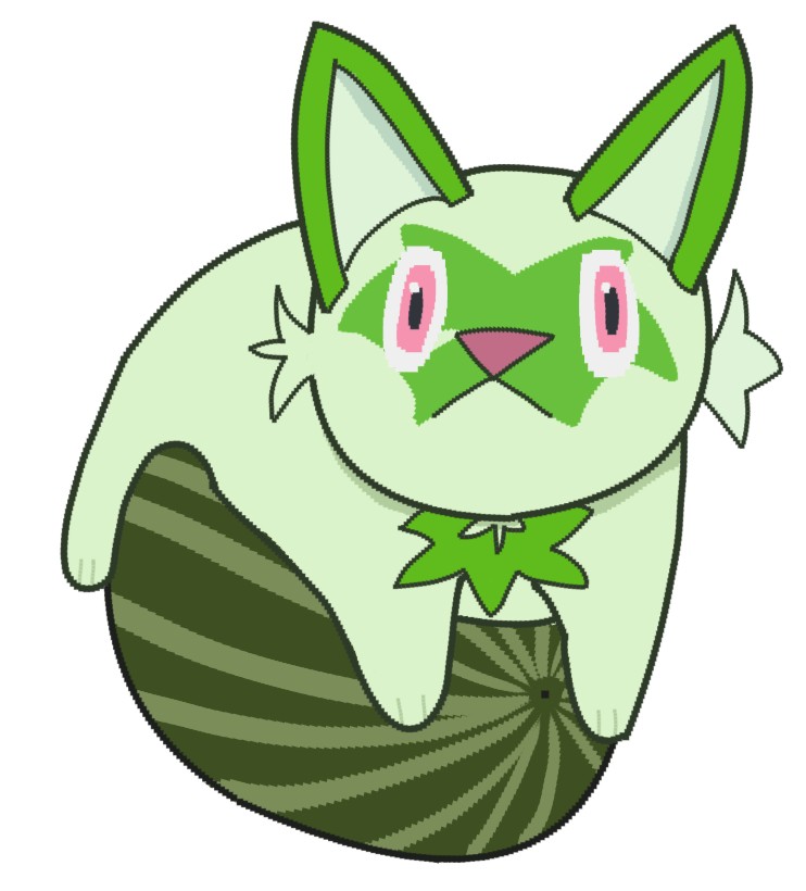Glimjoy228's tweet photo. My friend told me that drawing in different styles is best for learning, that's why you see this derpy pokemon cat on watermellon :3 https://t.co/QVAUqwvmrC