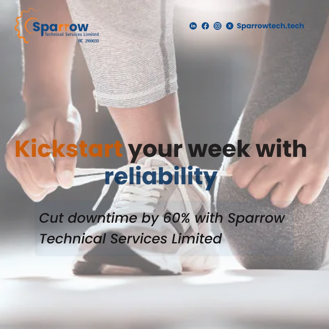 Sparrowtechnic1's tweet image. Mondays made smoother with SparrowTechicalServices

We help businesses cut downtime by up to 60% with preventive maintenance, overhauls &amp;amp; 24/7 support. 
Start strong. Stay unstoppable.

#ReducedDowntime #SparrowTech