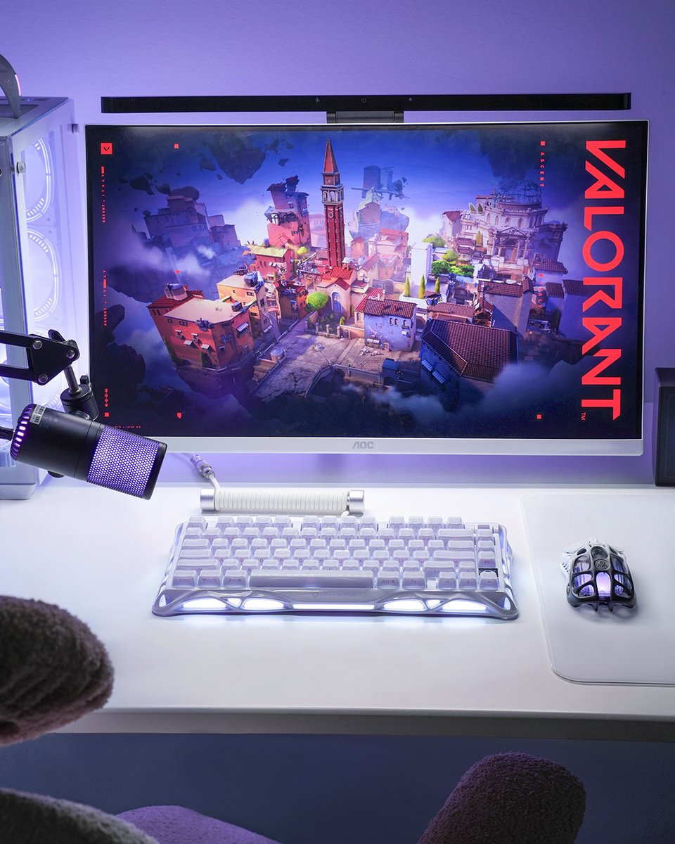 GravaStar_'s tweet photo. Mercury V75 Lavender ยท The Perfect Valorant Setup ๐
Futuristic design, smooth performance, and a vibe that makes your desk stand out! โจ๏ธ๐ฎ
.
.
.
#gravastar #MercuryV75 #MechanicalKeyboard #HEKeyboard #HallEffectKeyboard #Valorant #ValorantSetup #GamingKeyboard #Keeb https://t.co/OPJxxUGtj7