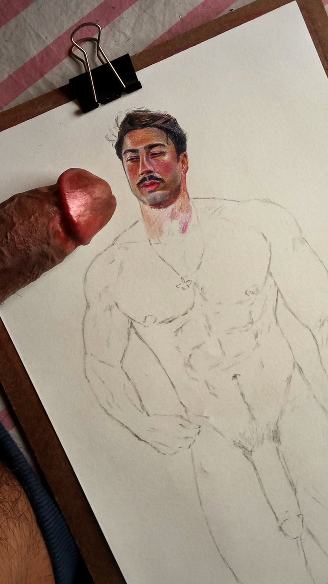 kocksukka's tweet photo. Wanna give him a cum tribute but it's gonna ruin the drawing!! 😭😭
#gayart #cumtributeِs #cock #bara https://t.co/Lp2CxXIsHz