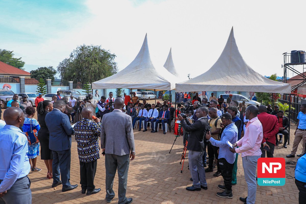 Briefing media and our candidates this morning before vetting kicks off at our headquarters in Kavule.