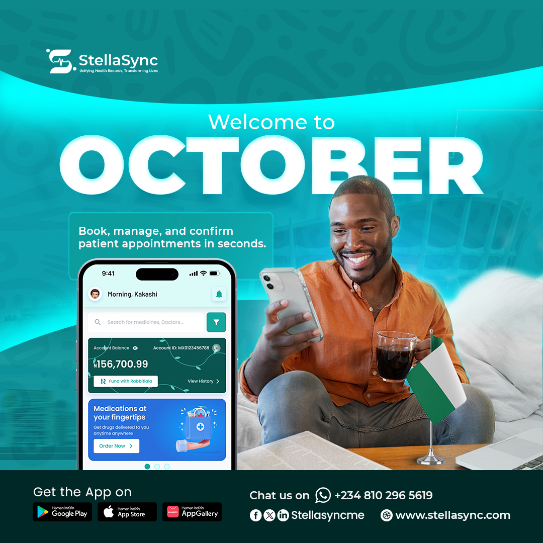 stellasyncme's tweet image. 🇳🇬 Happy Independence Day, Nigeria! 🎉

At StellaSync, we’re proud to be part of a nation that keeps moving forward, just like healthcare should.

Here’s to a healthier, smarter, and more connected Nigeria. 🌍✨

#HappyNewMonth #IndependenceDay #NigeriaAt65 #Nigeria #StellaSync
