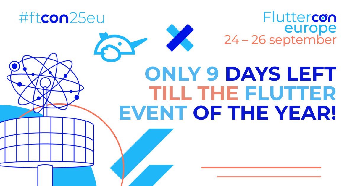 FlutterconWorld's tweet image. Join Europe’s top #Flutter & #Dart minds for 3 days of coding, roundtables & leadership! 💙🚨
Learn advanced performance patterns, test strategies, & scaling architectures—straight from the #MobileDevs building the tools you use daily. Don’t just code Flutter. Master it. Secure…