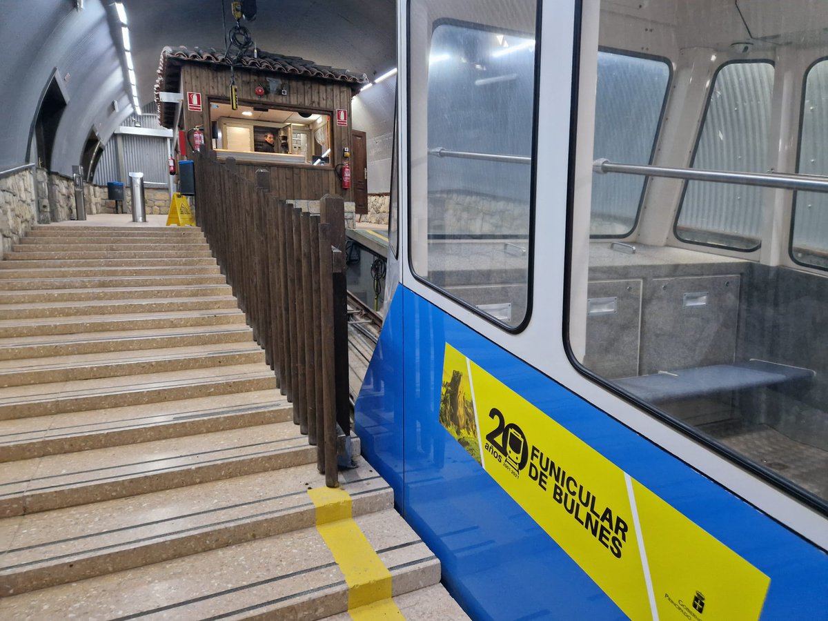 🚇 El servicio del funicular de Bulnes ha quedado restablecido con normalidad desde primera hora de la mañana de hoy lunes.