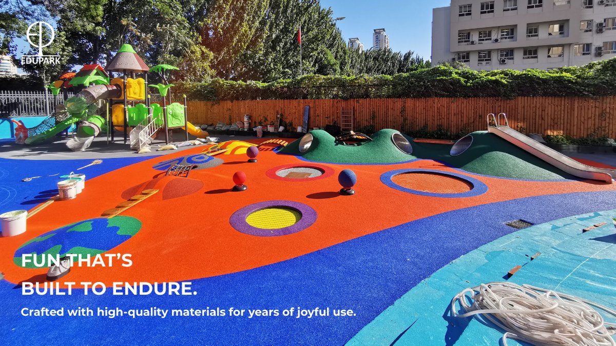 eduparkae's tweet photo. 🌈 Bright, bold, and built to last!

Children of all ages can enjoy safe, entertaining, and long-lasting play spaces thanks to our EPDM playground surfacing. 💪🛝

#EduPark #DurablePlaygrounds #SafePlay #PlaygroundDesign #EPDMSurfacing https://t.co/xy0n9uSYwH