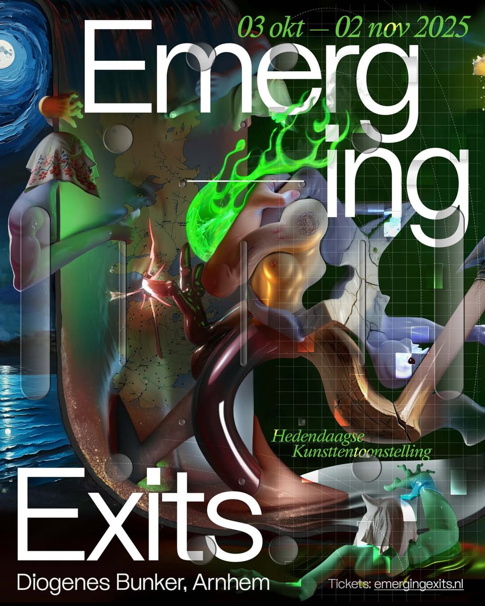 Vrijwilligers gezocht! Emerging Exits 3 okt - 2 nov #Arnhem  Gebouwd om vijandelijke signalen in kaart te brengen, is de Diogenes bunker nu het toneel voor Emerging Exits, een immersieve tentoonstelling met interdisciplinaire kunstenaars... Lees meer: emerging-exits.nl/over