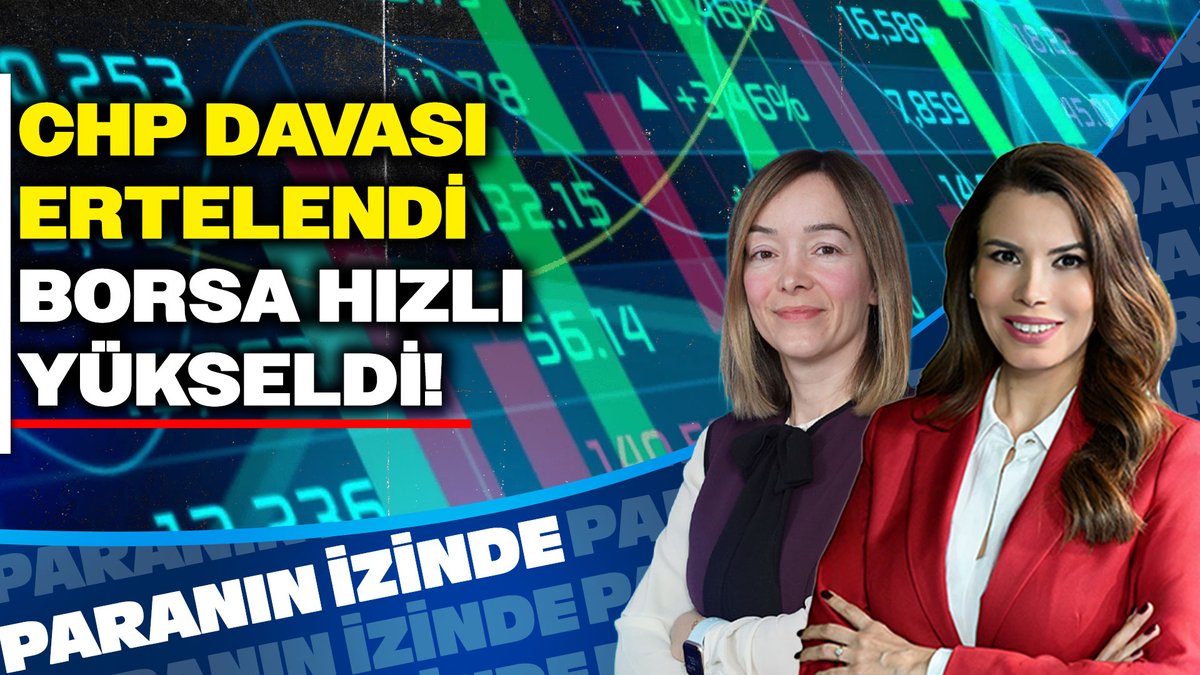 Süheyla Yılmaz (<a href="/SuheylaYS/">Süheyla Yılmaz</a>) ile #Paranınİzinde bugün 13.00’te canlı yayında!         

👤 Konuk: İş Portföy Başekonomisti Hande Şekerci 
<a href="/handenazozcn/">Hande Şekerci</a>
 
📈CHP davası ertelendi borsa hızlı yükseldi!
🥇Altın merkez bankalarını bekliyor.
👀Piyasaların gözü FED'de 
❓Faiz indirimi