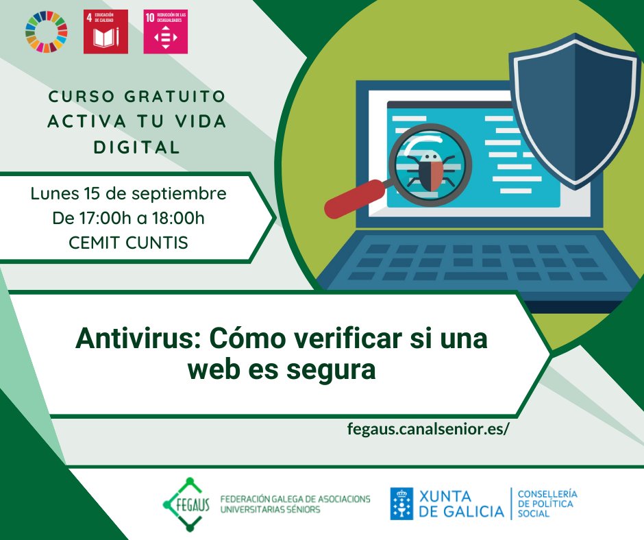 Hoxe, ás 17:00h, comeza a primeira sesión presencial gratuíta na Aula #CeMIT de #Cuntis organizada por Canal Sénior e #Fegaus
<a href="/canalsenior/">Canal Sénior</a>  <a href="/cvntisconcello/">Concello de Cuntis</a>

Aínda é posible participar!