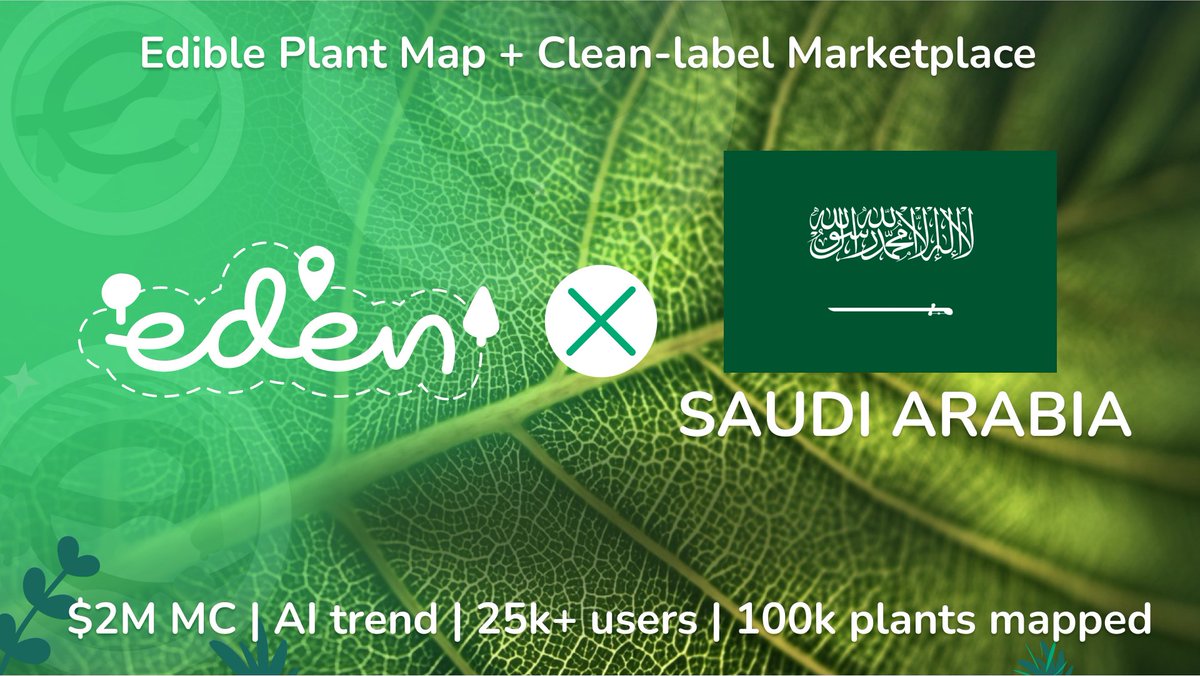 Eden is now approved for X Ads in 45 countries! 

We’re not boosting fake engagement. Every view = a real human. 

We picked 10 top markets to start with. First stop? Saudi Arabia.  

Let’s make some noise.