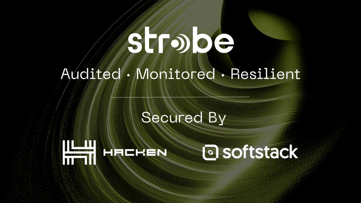 StrobeFinance's tweet image. Security is the foundation of Strobe.
✅ Audits by @hackenclub & @softstackHQ
✅ Hacken’s Dual Defense program
✅ Continuous monitoring & rigorous testing
From contract code to system ops, every layer of Strobe is built to keep #XRPFi secure.
Learn more in our Security First…