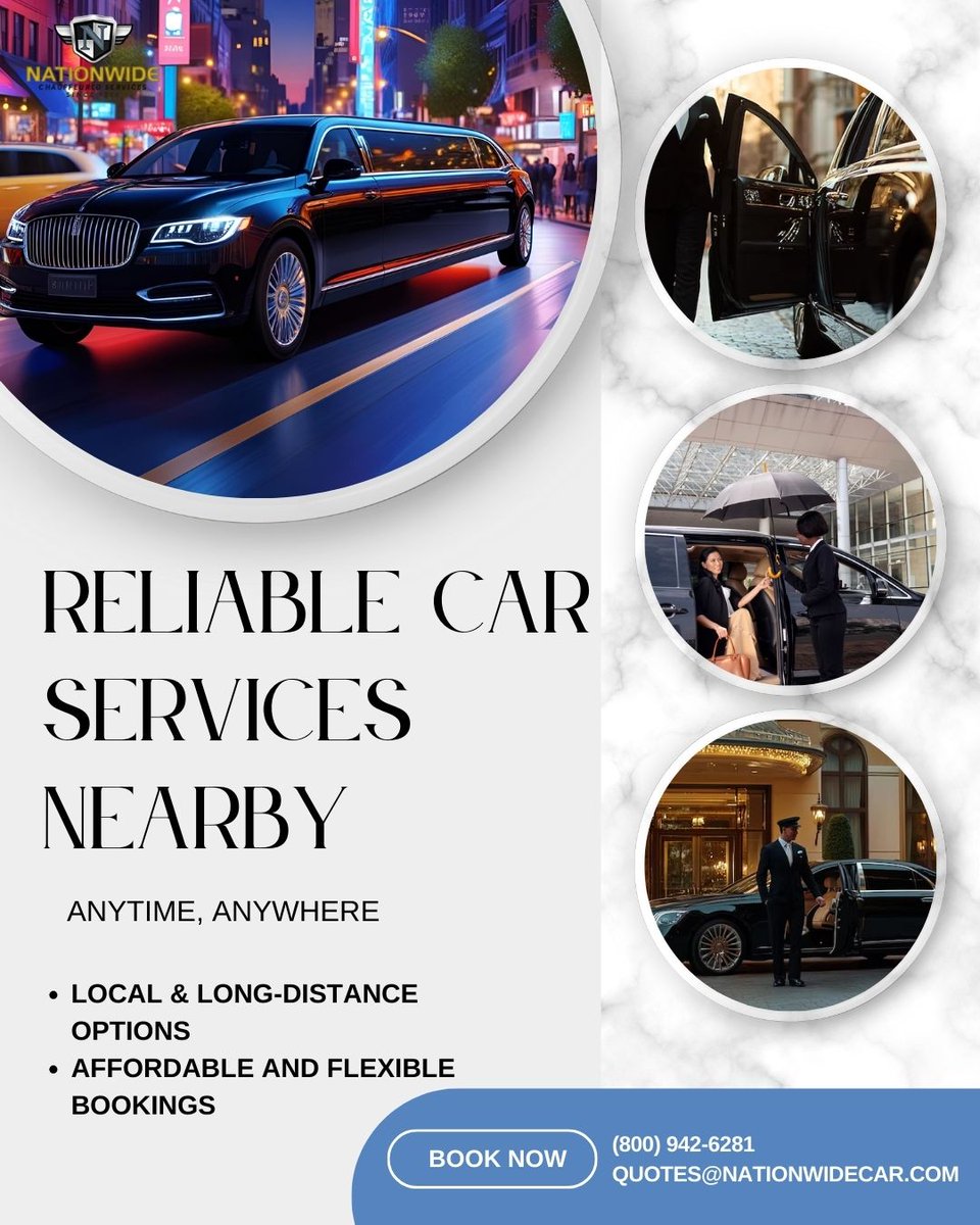 nationwidecar20's tweet image. safe, affordable, and luxury travel close to you.
📞Call/Text (800) 942-6281 or 📧quotes@nationwidecar.com today!
Visit: bit.ly/3CqmjHH
#CarServicesNearMe #NationwideChauffeuredServices #ReliableCarService #LuxuryRide #AirportCarService #ExecutiveCarService