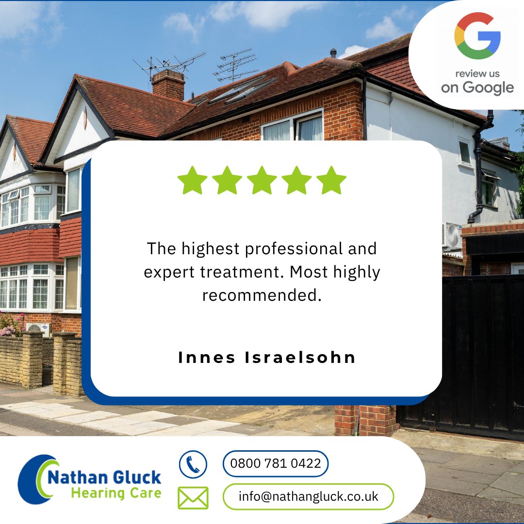 At Nathan Gluck Hearing Care, we provide a truly personal service, tailored to your unique hearing needs with care and expertise you can trust.

👉 Please leave us a Google review here: loom.ly/E0qV9Ig

#GoogleReviews #PatientCare #HearingCare