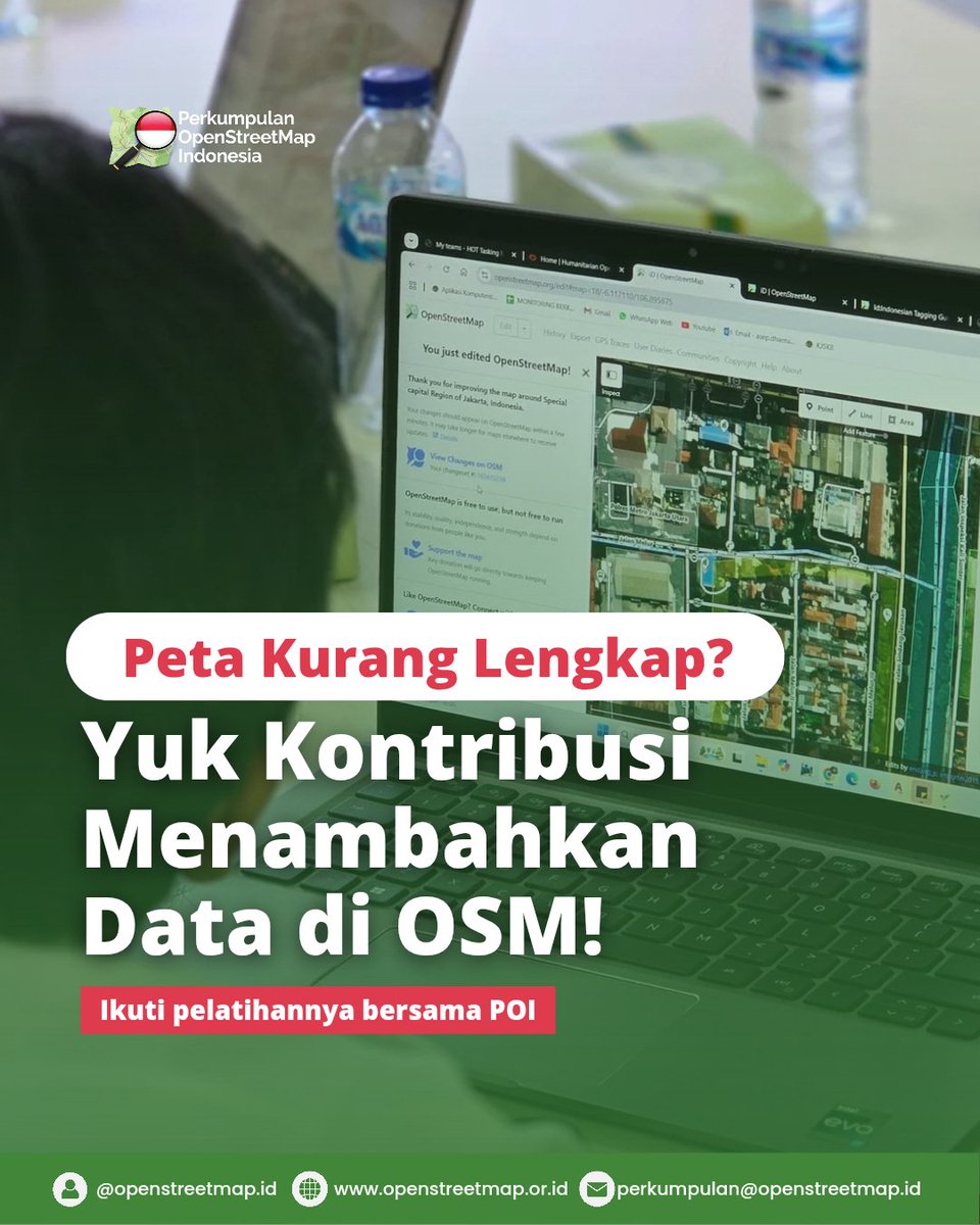 OSM_ID's tweet image. Peta bisa salah &amp;amp; kurang lengkap. Solusinya? Yuk, edit OSM! ✨

📅 21 Sept 2025 | 16:00 WIB
🎓 Training OSM Editor: praktik langsung, e-sertifikat, dibimbing kontributor berpengalaman.

Daftar 👉 s.id/OSMTraining202…

#OpenStreetMap #OSMTraining #MappingTalk
