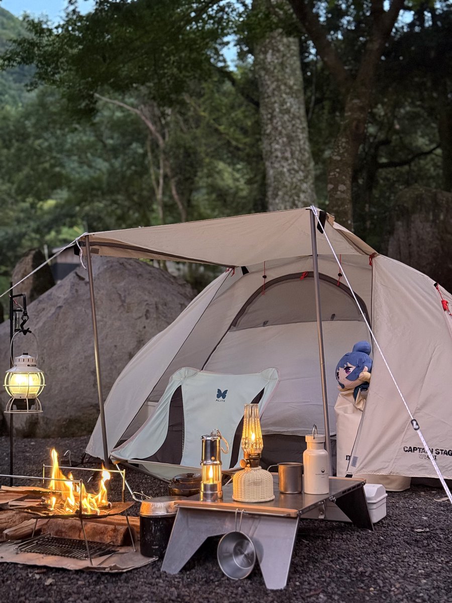 ここをキャンプ地とする △ ´‐

優勝です。

#ゆるキャン
#野外活動