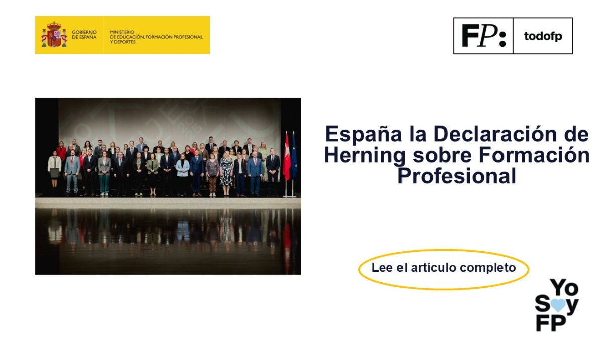 📢 España aprueba la Declaración de Herning sobre Formación Profesional #TodoFP #YoSoyFP
🔴 Lee el artículo completo
🔎
todofp.es/comunes/notici…