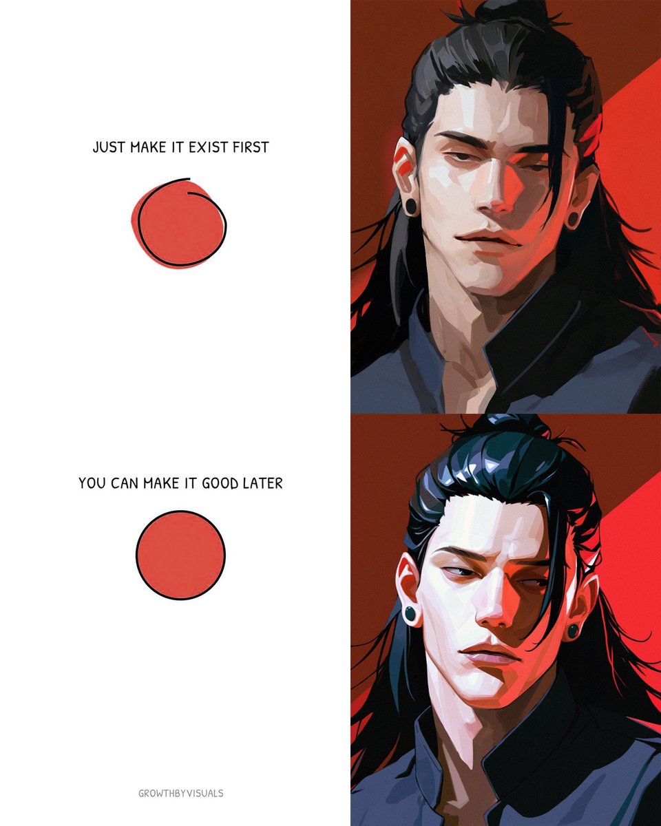 Just make it exist first, you can make it good later✨