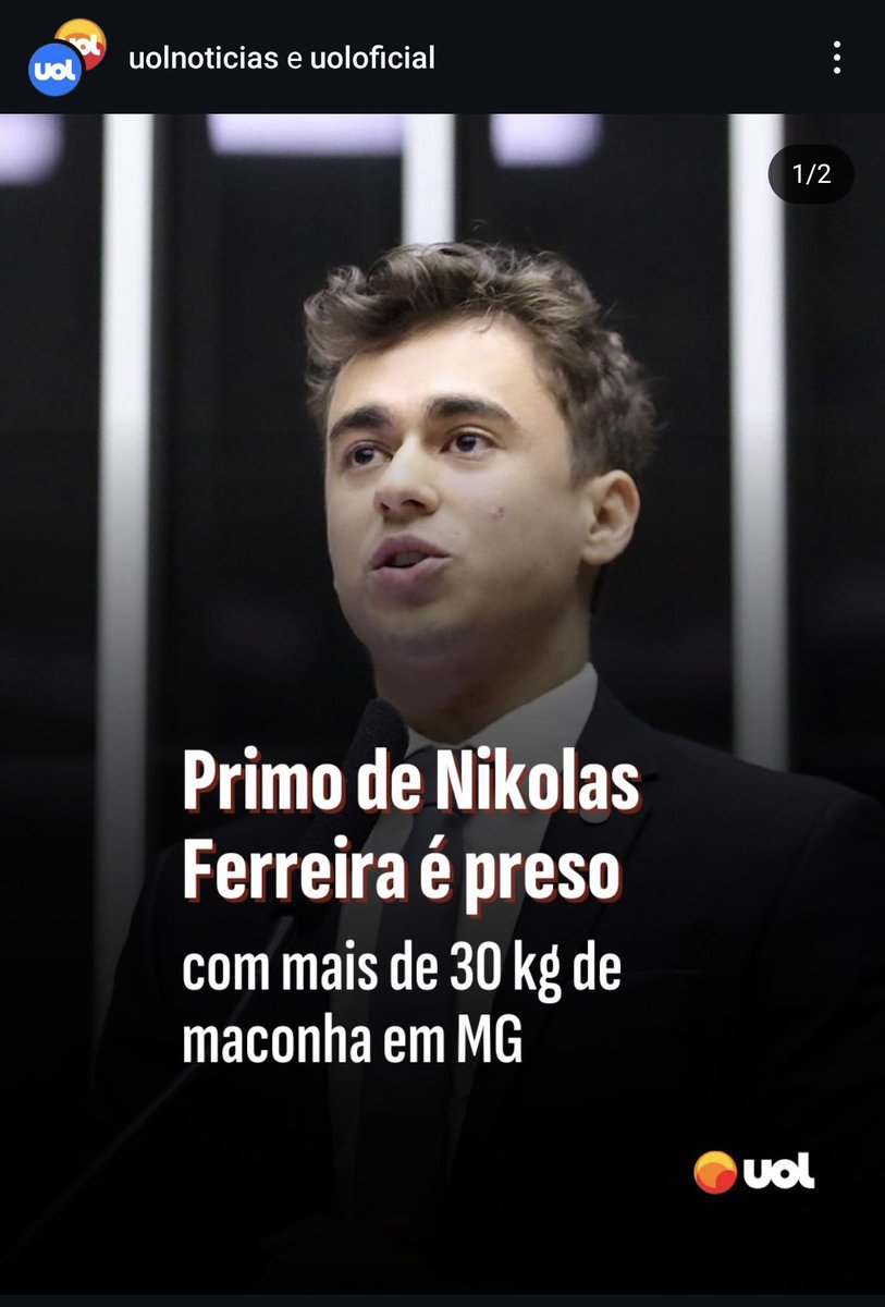 Foto dele com a família: