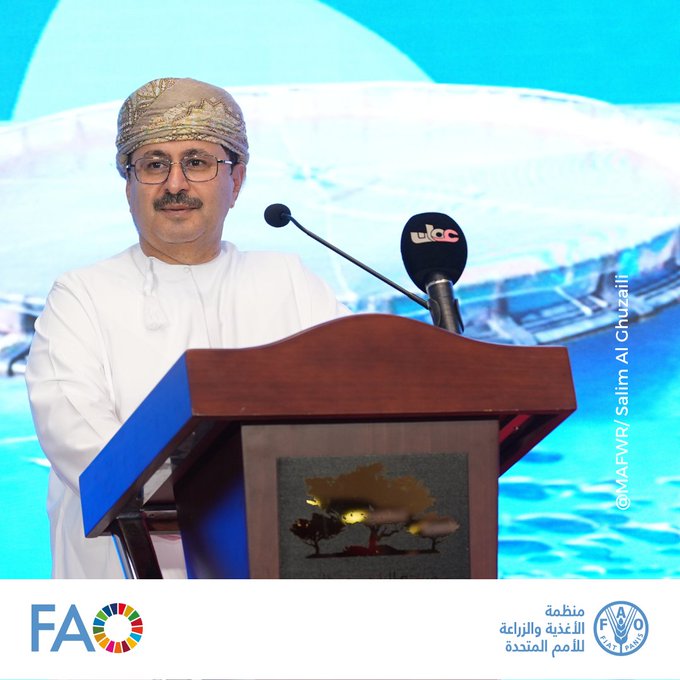 Dr. <a href="/thaer_yaseen/">Thaer YASEEN</a> , Head of the #FAO Mission in #Oman, joined the opening of the 13th Session of the Regional Commission for Fisheries (#RECOFI13), held under the patronage of H.E. Eng. Yaqoub bin Khalfan Al Busaidi, Undersecretary <a href="/MAFWR_OM/">وزارة الثروة الزراعية والسمكية وموارد المياه</a> for fisheries. 🌊🐟 

 #Oman