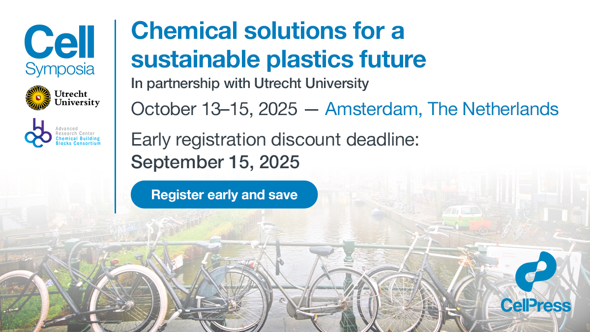 Device_CP's tweet image. ⏰ Last chance! Early bird discount for @CellSymposia #CSPlastics2025 ends today. Don’t miss your chance to join the conversation on the future of plastics sustainability! Use code DISCOUNT10 for an extra 10% off
🔗hubs.li/Q03JfJf10