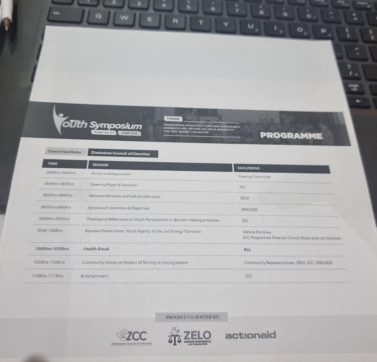 #ZAMI2025 Opens today in Bulawayo with its precursor the Youth Symposium themed 'Empowering youth for a just transition: Driving inclusive growth in the just energy transition'. We seek to provide a platform for youths to discuss mining-related key issues. <a href="/ZELA_Infor/">Zimbabwe Environmental Law Organisation (ZELO)</a> <a href="/zccinzim/">Zimbabwe Council of Churches</a>