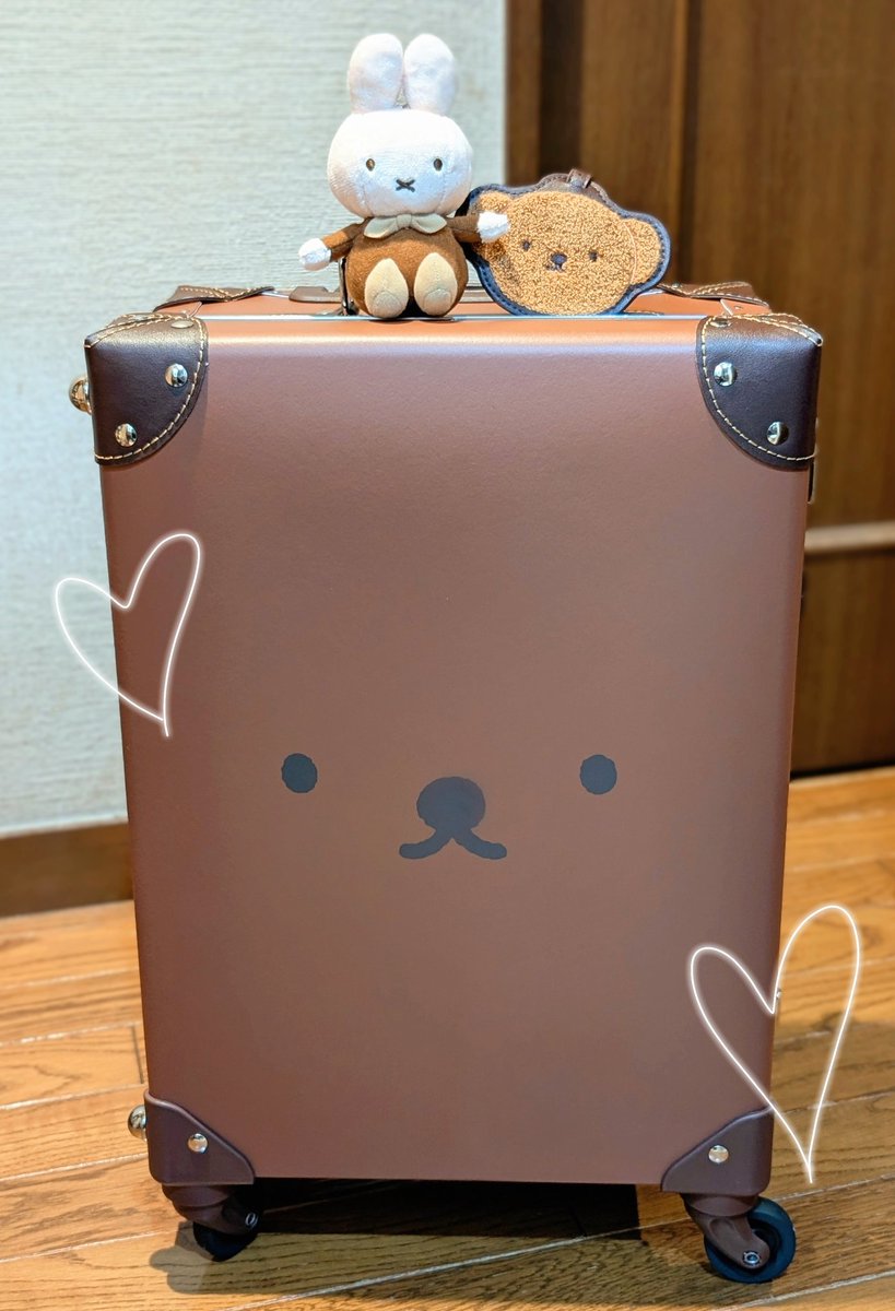 旅行や遠征でボロボロになったまま使ってたキャリーケースをやっと新調🧳🤎
ここ最近で一番ときめいたお買い物🐻
ラッゲージタグもボリスで完ぺき🇳🇱❣
#miffy #ミッフィー #ボリス