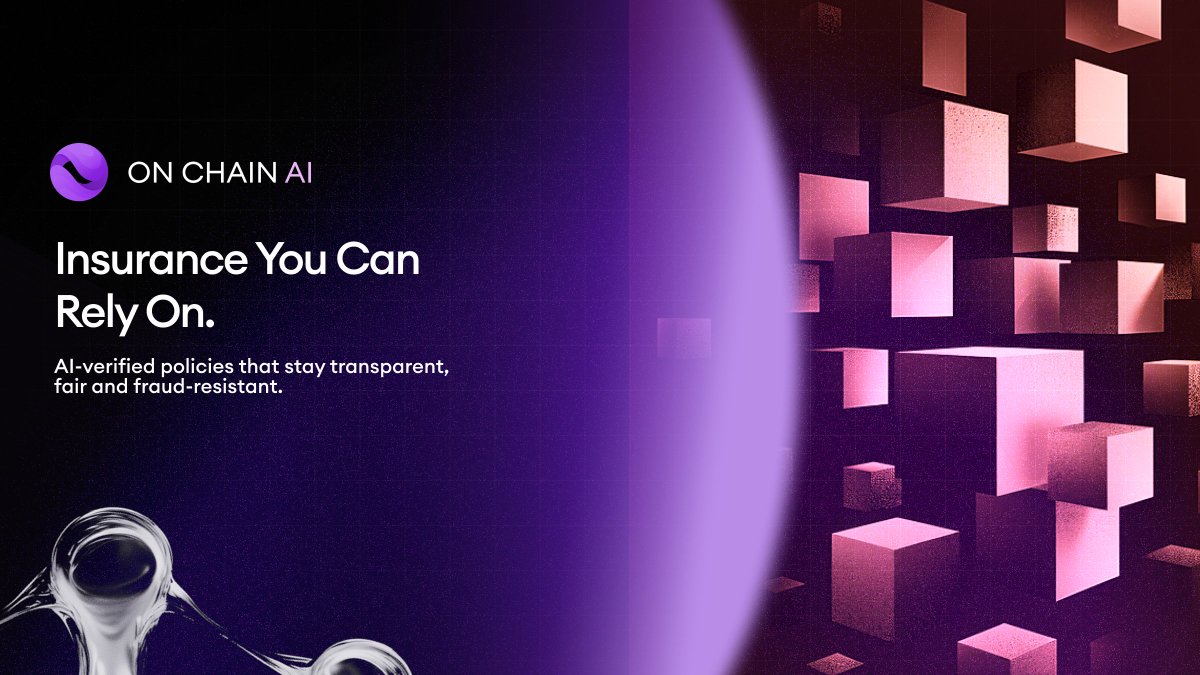 OnChainAI_erc's tweet photo. 🛡Insurance, Reinforced
Underwriting and claims shouldn’t be left to guesswork.

With #AI-enhanced checks verified on-chain, policies stay fair, transparent and resistant to fraud.

You get trustworthy coverage for both providers and customers. https://t.co/vL33mtpF3x